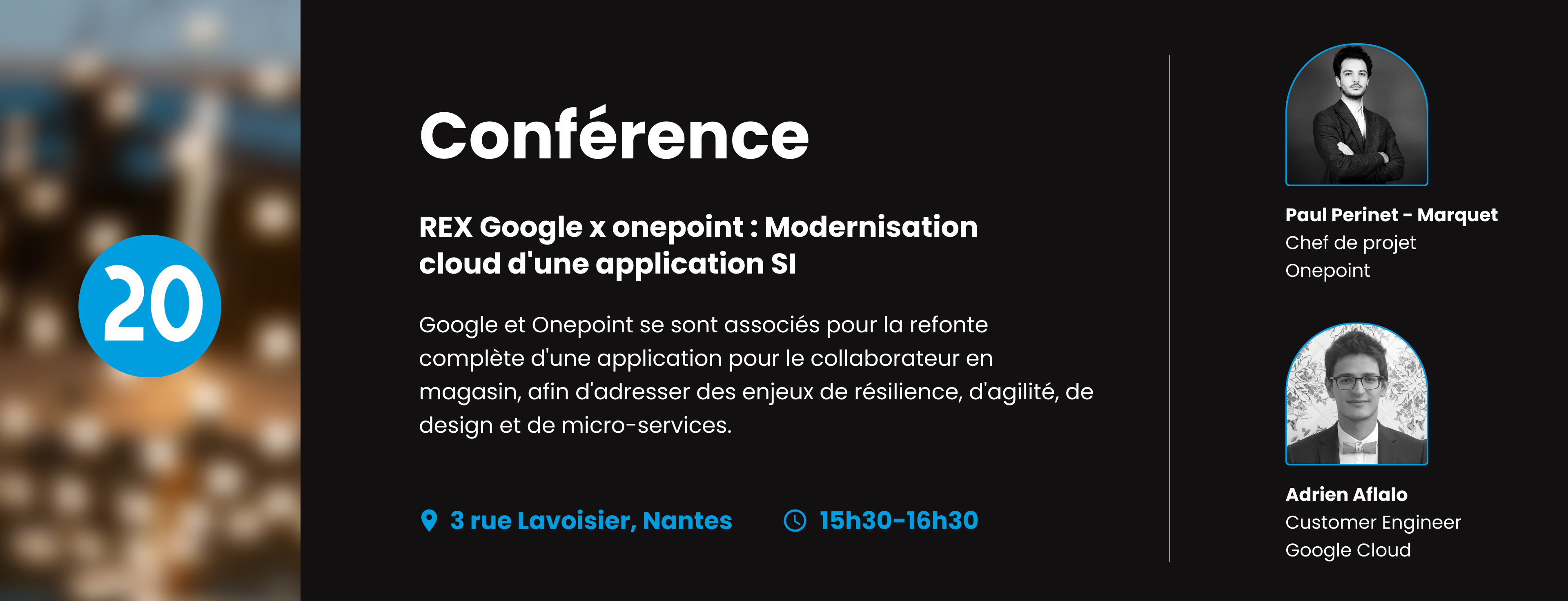 Conférence google x onepoint de l'inauguration onepoint à Nantes