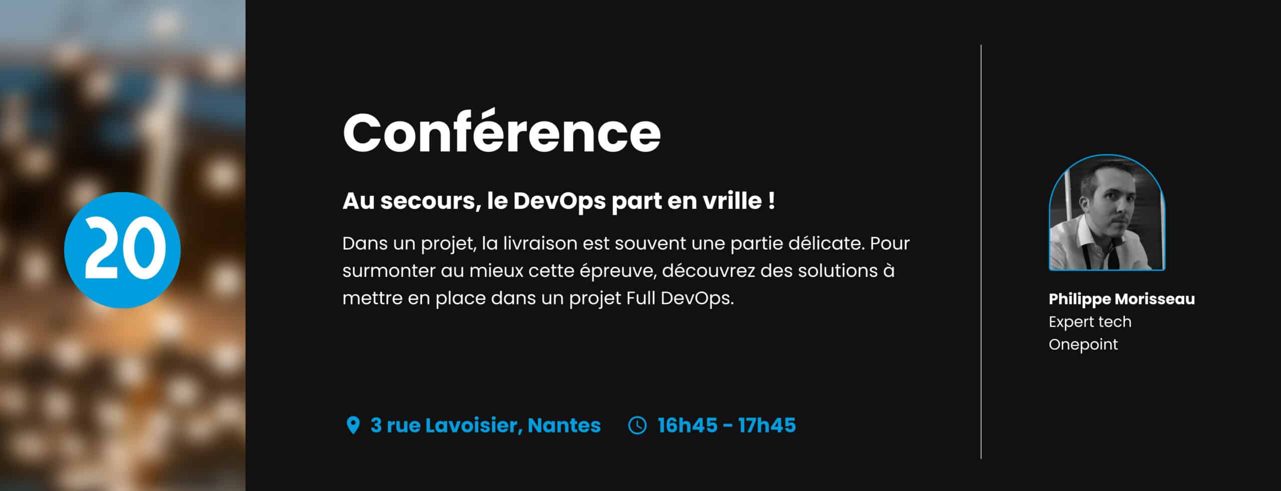 Image de la conférence DevOps de l'inauguration onepoint à Nantes