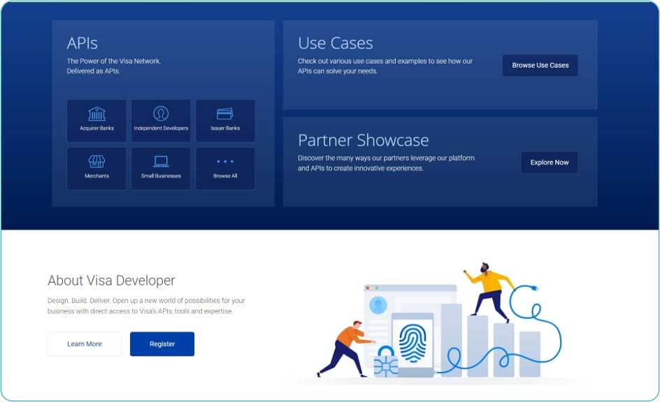 Fig.9 - Une marketplace type : Visa Developer