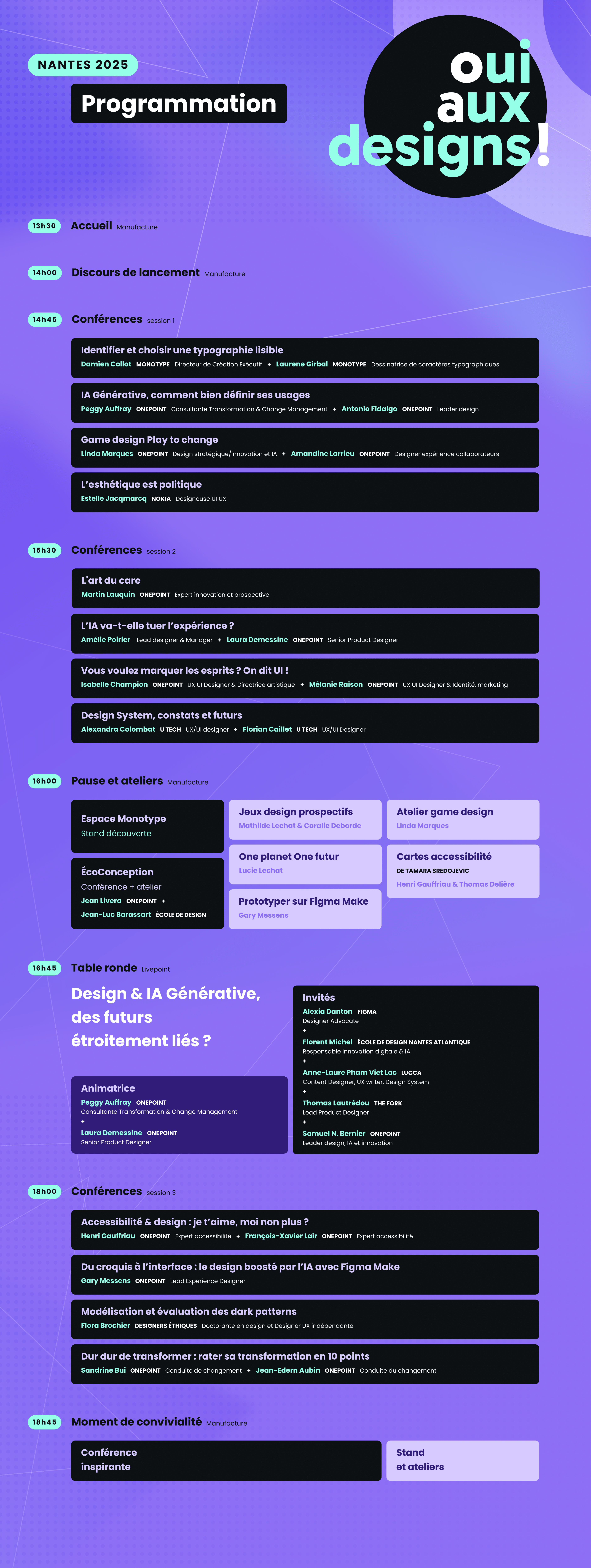 Programmation Oui aux designs 4